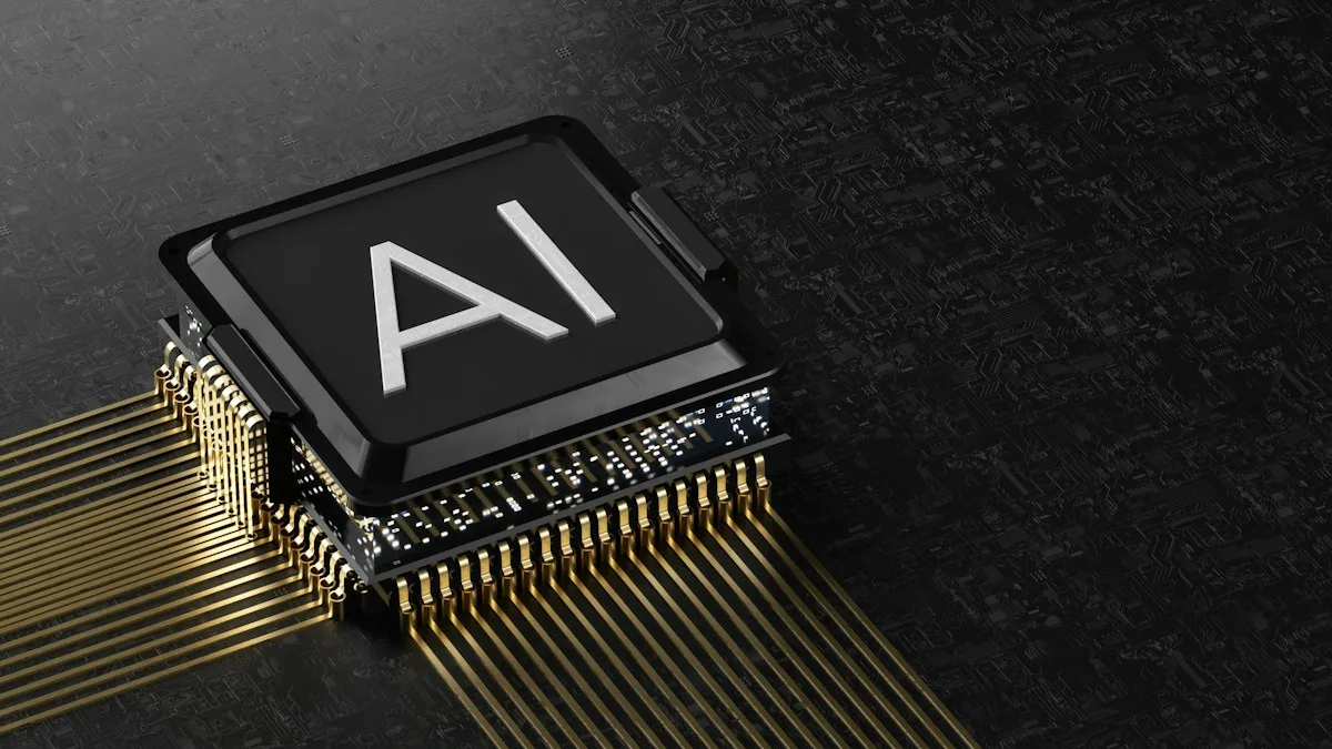 AI model quantization reducing parameter precision on processor chip