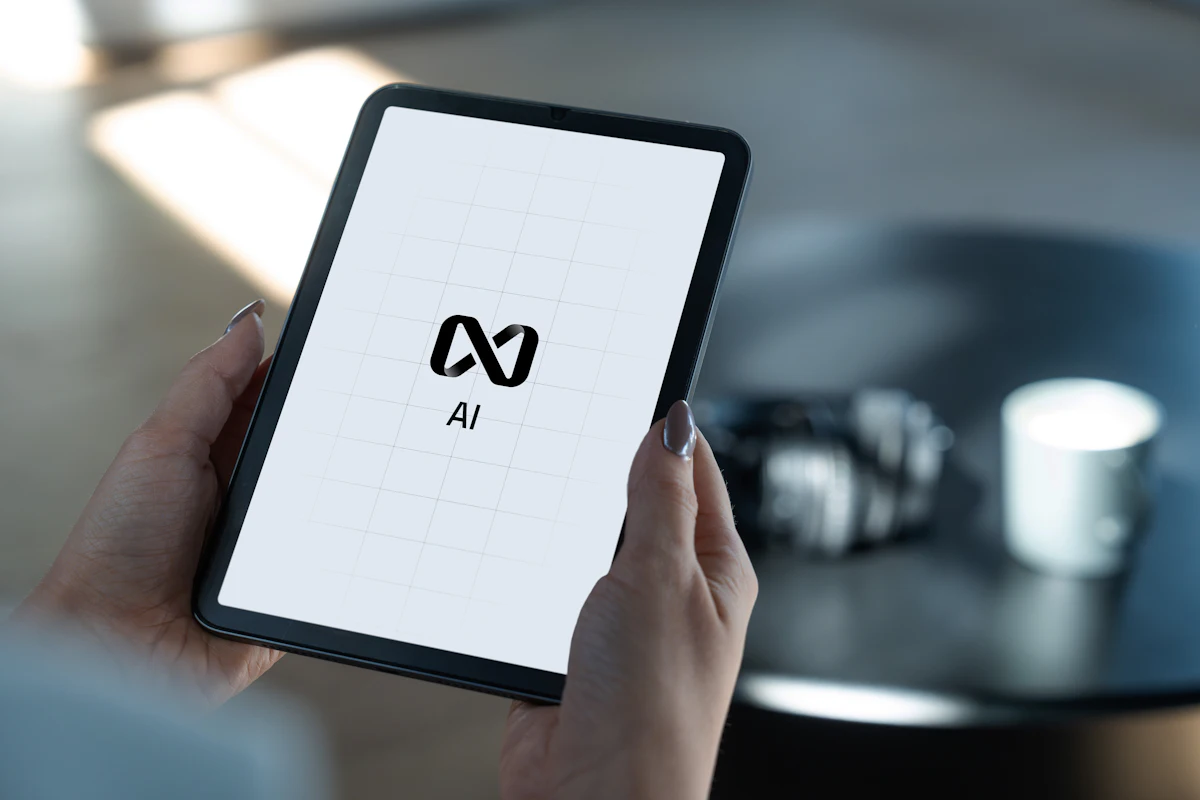 AI search visibility on a tablet